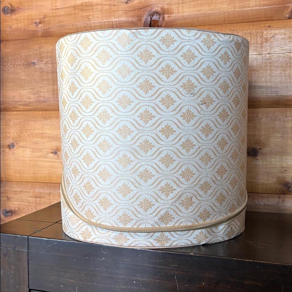 1960’s Blondy Fabric Zippered Handled Hat Box